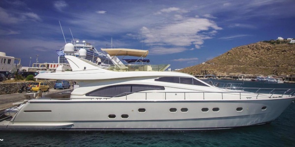Yacht Ferretti 68 available for charter in Mykonos